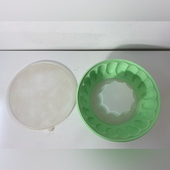Vintage Tupperware 3 Piece Jello Mold Jadeite Green Jel-Ring Salad Mold - Picture 12 of 13